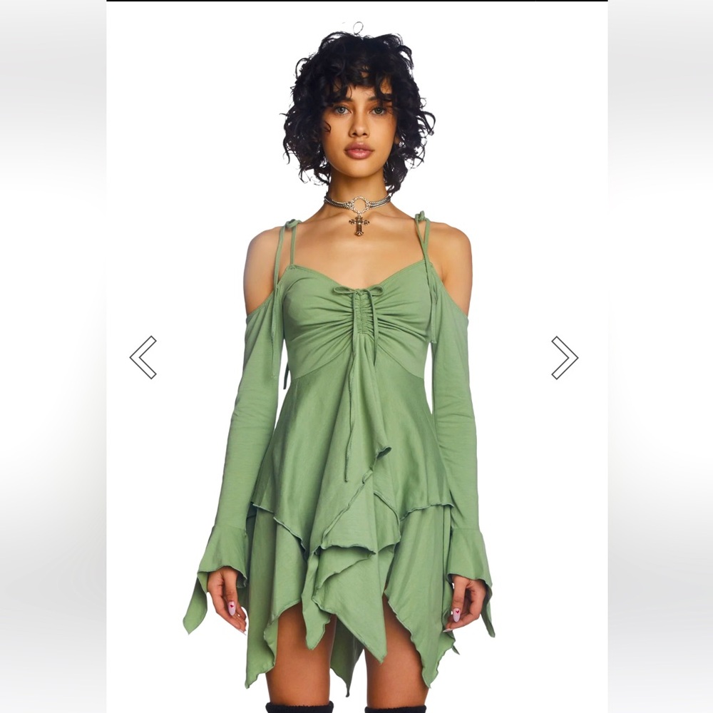 F is For Fairies™ Handkerchief
Dress - Sage Size Large